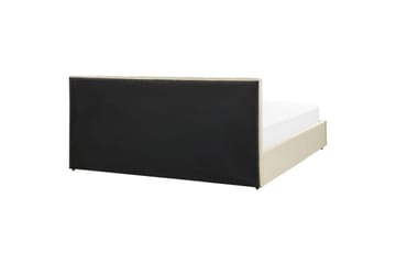 Säng med förvaring Dreux - Beige, svart, 180x200 cm - Möbler - Sovrum - Sängram & sängstomme