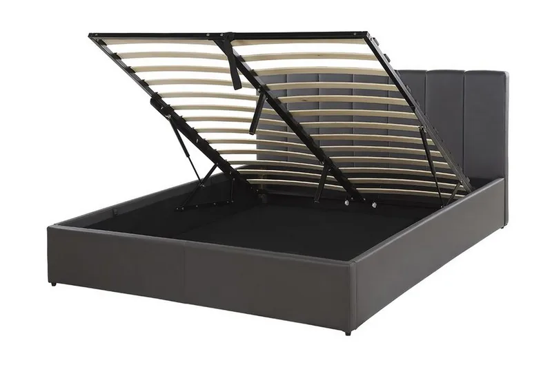 Dreuxa Förvaringssäng 140x200 cm - Konstläder/Grå - Möbler - Sovrum - Sängar - Sängar med förvaring