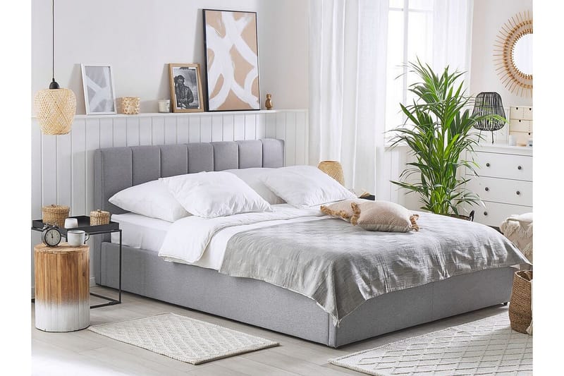 Dreuxa Förvaringssäng 180x200 cm - Ljusgrå - Möbler - Sovrum - Sängar - Sängar med förvaring