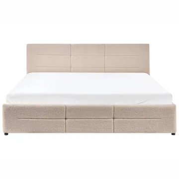 Dubbelsäng Massognes 180x200 cm - Beige - Möbler - Sovrum - Sängar - Sängar med förvaring