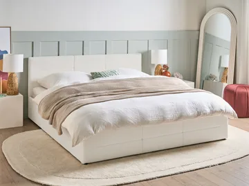 Dubbelsäng Massognes 180x200 cm - Off-White - Möbler - Sovrum - Sängar - Sängar med förvaring