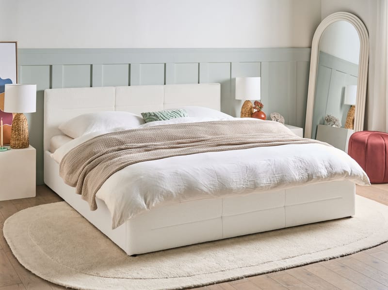 Dubbelsäng Massognes 180x200 cm - Off-White - Möbler - Sovrum - Sängar - Sängar med förvaring