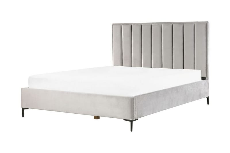Dubbelsäng med förvaring 180x200 cm SEZANNE - Grå - Möbler - Sovrum - Sängar - Sängar med förvaring