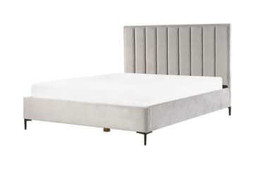 Dubbelsäng med förvaring 180x200 cm SEZANNE - Grå - Möbler - Sovrum - Sängar - Sängar med förvaring