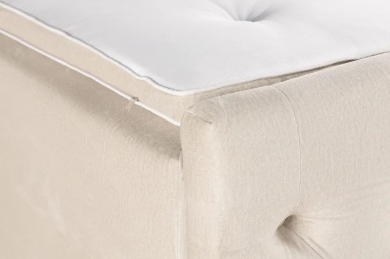 Francisco Komplett Sängpaket med Lyftförvaring LED-belysning 180x200 - Beige - Möbler - Sovrum - Sängar - Sängar med förvaring
