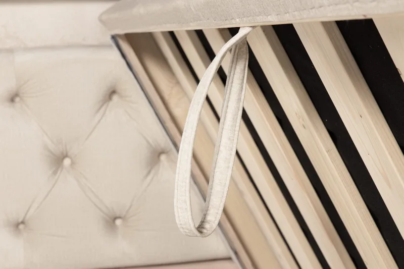 Francisco Komplett Sängpaket med Lyftförvaring LED-belysning 180x200 - Beige - Möbler - Sovrum - Sängar - Sängar med förvaring