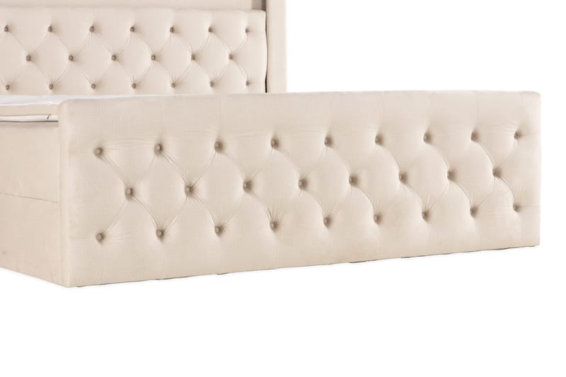 Francisco Komplett Sängpaket med Lyftförvaring LED-belysning 180x200 - Beige - Möbler - Sovrum - Sängar - Sängar med förvaring