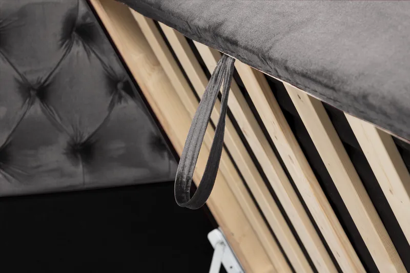 Francisco Komplett Sängpaket med Lyftförvaring LED-belysning 180x200 - Mörkgrå - Möbler - Sovrum - Sängar - Komplett Sängpaket