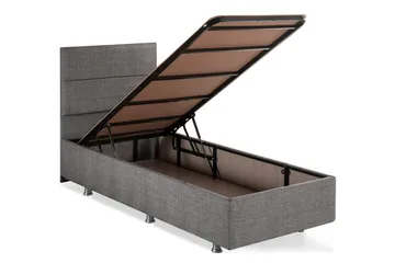 Froknial Förvaringssäng 90x200 cm - Grå - Möbler - Sovrum - Sängar - Sängar med förvaring
