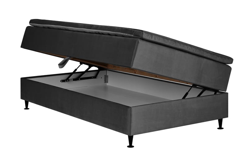 JOLLY PLUSS Sängpaket Förvaringssäng 90x200 cm Mörkgrå - Mörkgrå - Möbler - Sovrum - Sängar - Komplett Sängpaket