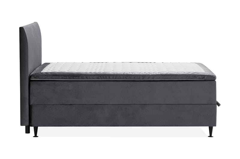 JOLLY PLUSS Sängpaket Förvaringssäng 140x200 cm Mörkgrå - Mörkgrå - Komplett Sängpaket - Sängar med förvaring