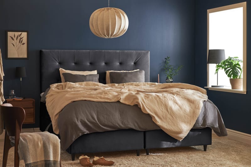 JOLLY PLUSS Sängpaket Förvaringssäng 180x200 cm Mörkgrå - Mörkgrå - Möbler - Sovrum - Sängar - Komplett Sängpaket