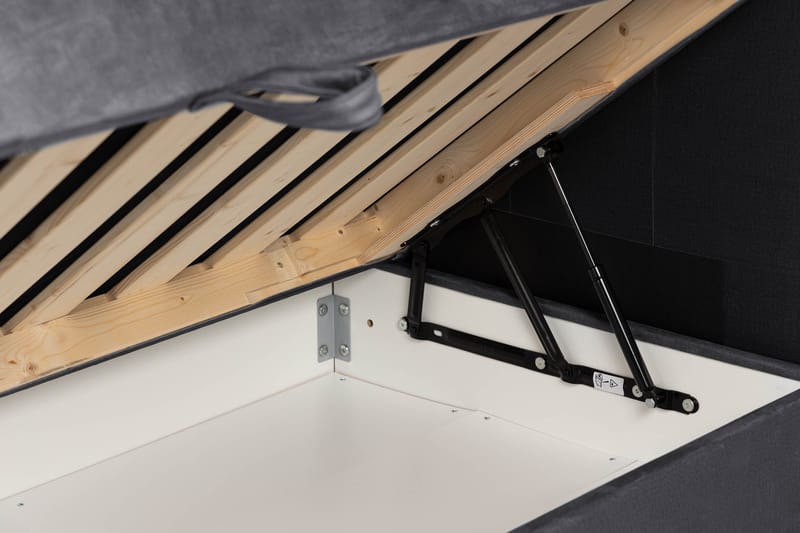 JOLLY PLUSS Sängpaket Förvaringssäng 180x200 cm Mörkgrå - Mörkgrå - Möbler - Sovrum - Sängar - Komplett Sängpaket