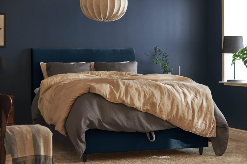 JOLLY PLUSS Sängpaket Förvaringssäng 140x200 cm Mörkblå - Mörkblå - Möbler - Sovrum - Sängar - Komplett Sängpaket
