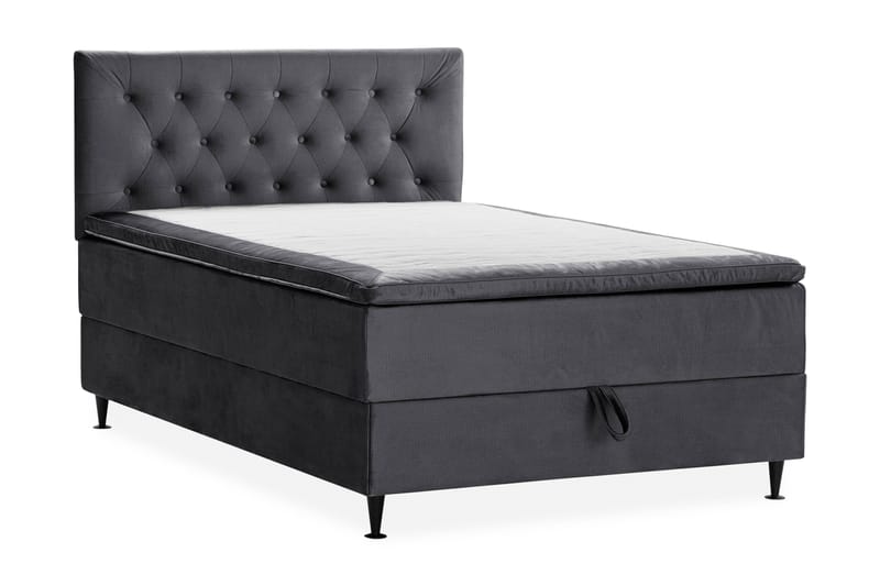 JOLLY PLUSS Sängpaket Förvaringssäng 140x200 cm Mörkgrå - Mörkgrå - Möbler - Sovrum - Sängar - Komplett Sängpaket