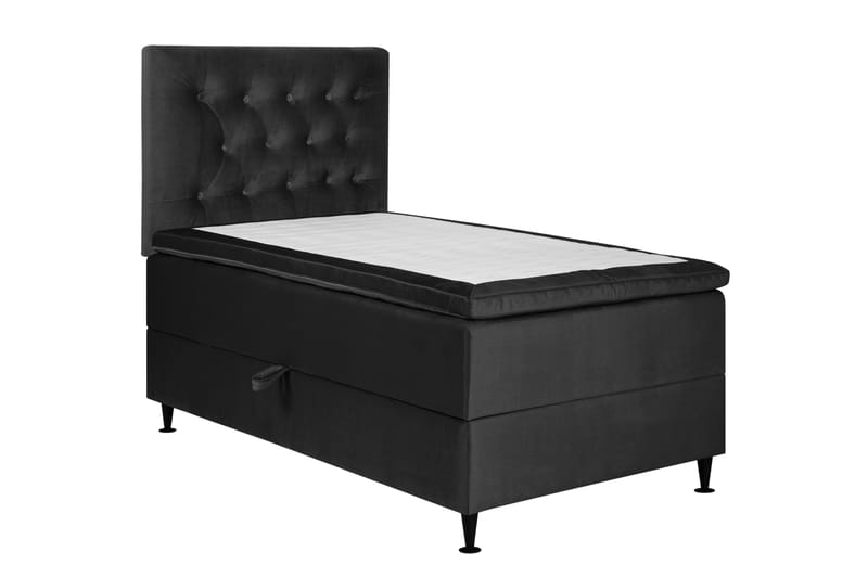 JOLLY PLUSS Sängpaket Förvaringssäng 90x200 cm Mörkgrå - Mörkgrå - Möbler - Sovrum - Sängar - Komplett Sängpaket