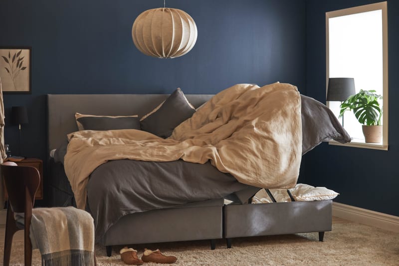 JOLLY PLUSS Sängpaket Förvaringssäng 180x200 cm Grå - Grå - Möbler - Sovrum - Sängar - Komplett Sängpaket