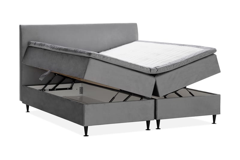 JOLLY PLUSS Sängpaket Förvaringssäng 180x200 cm Grå - Grå - Möbler - Sovrum - Sängar - Komplett Sängpaket