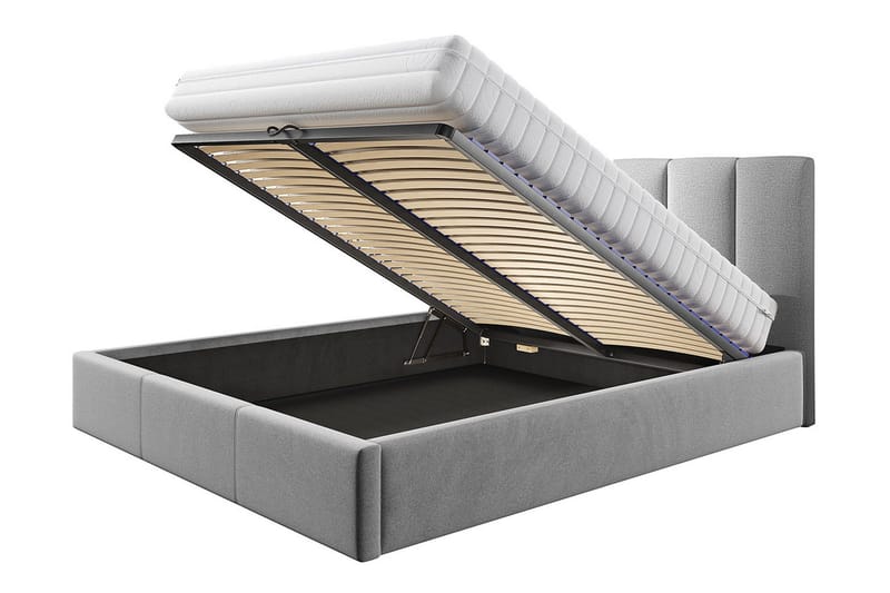 Karrouba Förvaringssäng 180x200 cm - Mörkgrå - Möbler - Sovrum - Sängar - Sängar med förvaring