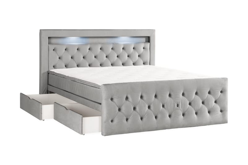 Kontinentalsäng Cloud47 Francisco Sängpaket Dark grey? Lådor - Möbler - Sovrum - Sängar - Sängar med förvaring