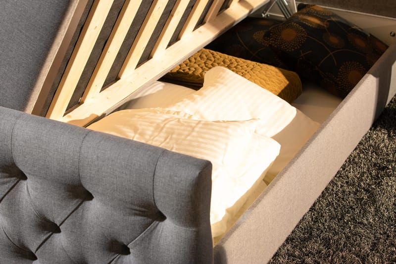 Kontinentalsäng Cloud47 Francisco Sängpaket Grey Lift-Up förvaring - Möbler - Sovrum - Sängar - Sängar med förvaring