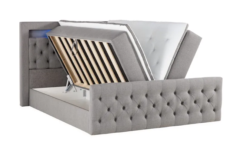 Kontinentalsäng Cloud47 Francisco Sängpaket Grey Lift-Up förvaring - Möbler - Sovrum - Sängar - Sängar med förvaring