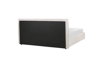 Säng med förvaring Lavaur - Vit/Sammet, 180x200 cm - Möbler - Sovrum - Sängram & sängstomme