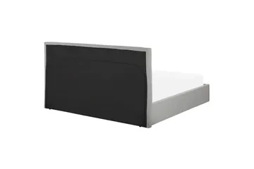 Säng med förvaring Lorient - Grå/Polyester, 180x200 cm - Möbler - Sovrum - Sängram & sängstomme