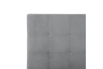Säng med förvaring Lorient - Grå/Sammet, 180x200 cm - Möbler - Sovrum - Sängram & sängstomme