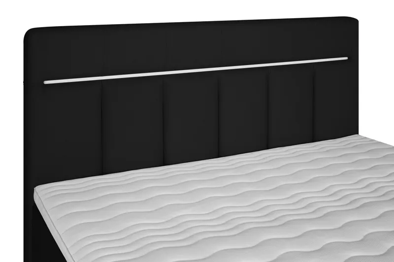 Lysekil Sängpaket Förvaringssäng 180x200 LED - Mörkgrå - Möbler - Sovrum - Sängar - Komplett Sängpaket