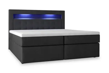 Modena Sängpaket 180x200 medFörvaring LED-belysning