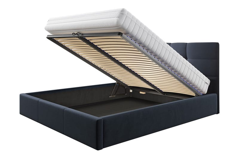 Nieres Förvaringssäng 160x200cm - Grå - Möbler - Sovrum - Sängar - Sängar med förvaring