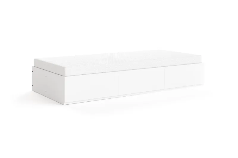 Norrvik Sängram 90x200 cm med förvaring inklusive madrass - Vit - Möbler - Sovrum - Sängar - Sängar med förvaring