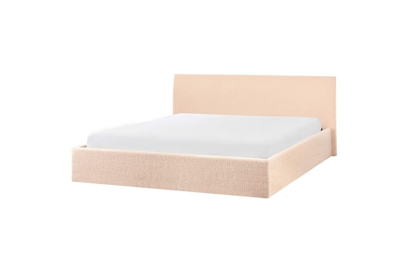 Säng med förvaring Orbey - Beige, 180x200 cm - Möbler - Sovrum - Sängram & sängstomme