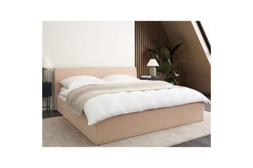 Säng med förvaring Orbey - Beige, 180x200 cm - Möbler - Sovrum - Sängram & sängstomme