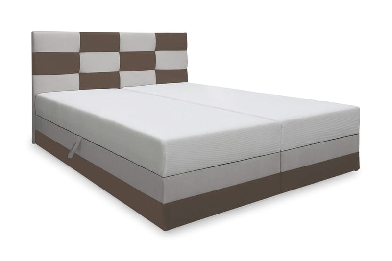 RIVA Sängpaket 180 med Förvaring Beige/Brun - Beige/Brun - Komplett Sängpaket - Sängar med förvaring