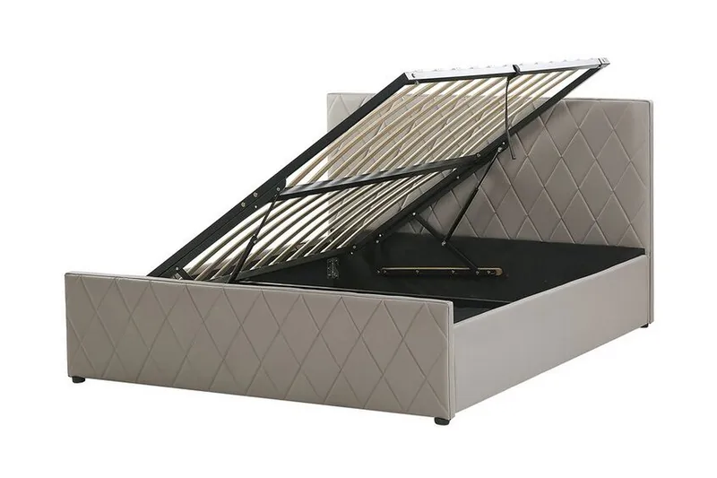 Rochefort Förvaringssäng 140x200 cm - Konstläder/Grå - Möbler - Sovrum - Sängar - Sängar med förvaring