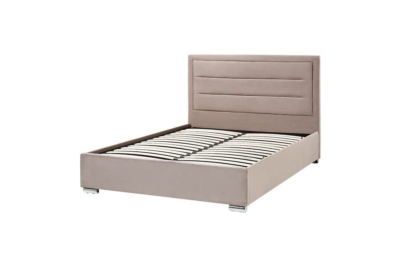 Säng med förvaring Rouen - Taupe, 140x200 cm - Möbler - Sovrum - Sängram & sängstomme