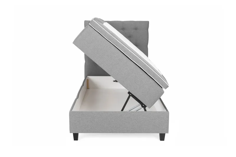 Royal Kontinentalsäng med Förvaring 105x200 cm - Ljusgrå (+Fler val) - Möbler - Sovrum - Sängar - Sängar med förvaring