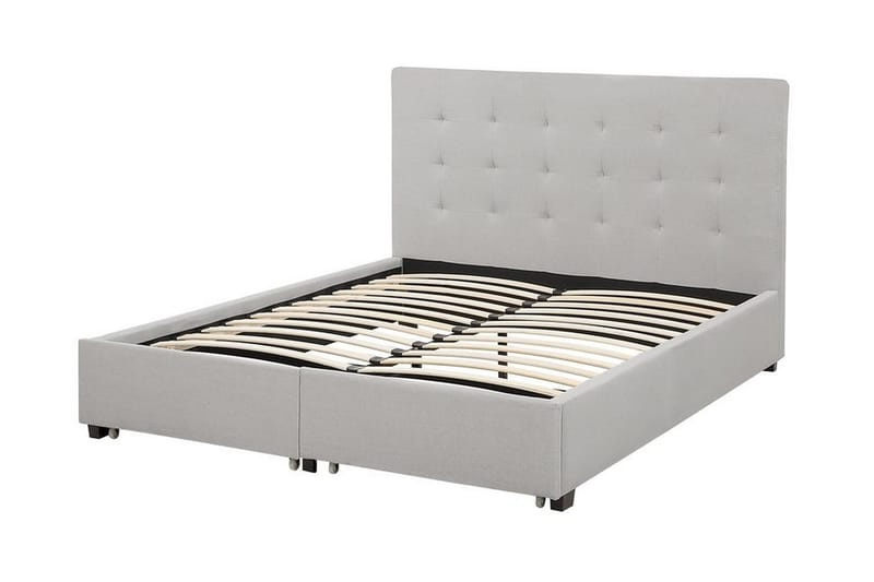 Sandrick Dubbelsäng med Förvaring 140x200 - Grå - Möbler - Sovrum - Sängar - Sängar med förvaring