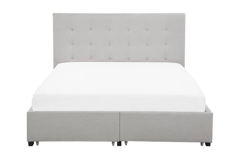 Sandrick Dubbelsäng med Förvaring 140x200, Grå