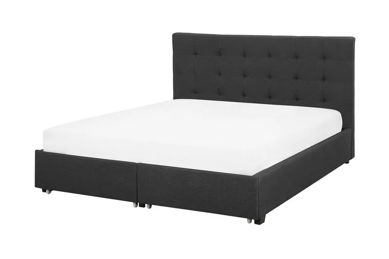 Sandrick Dubbelsäng med Förvaring 160x200 - Grå - Möbler - Sovrum - Sängar - Sängar med förvaring