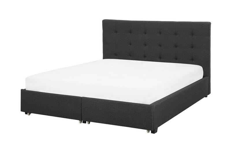 Sandrick Dubbelsäng med Förvaring 160x200 - Grå - Möbler - Sovrum - Sängar - Sängar med förvaring