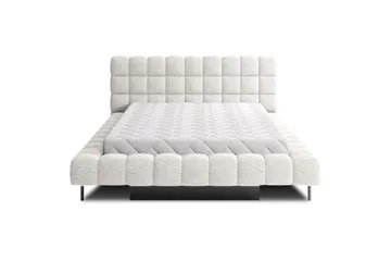 Säng med klädsel Eltap Magentta - 160x200 cm, Royal 01, Vit - Möbler - Sovrum - Sängar - Sängar med förvaring