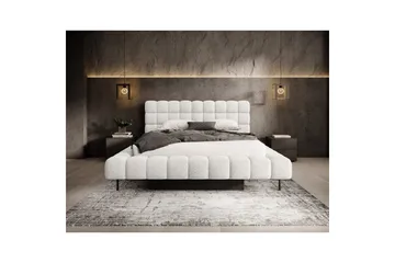 Säng med klädsel Eltap Magentta - 160x200 cm, Royal 01, Vit - Möbler - Sovrum - Sängar - Sängar med förvaring