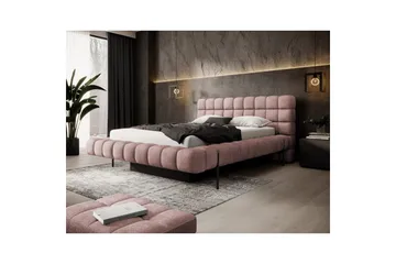 Säng med klädsel Eltap Magentta - 160x200 cm, Touch 24, Rosa - Möbler - Sovrum - Sängar - Sängar med förvaring