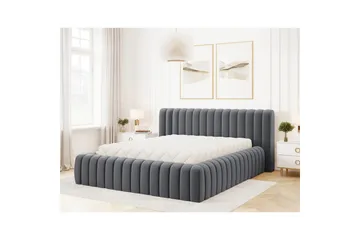 Säng med stoppning Eltap Carilla med metallram/gaslyft/förvaring - Monolith 97, Mörkgrå, 140x200 cm - Möbler - Sovrum - Sängar - Sängar med förvaring
