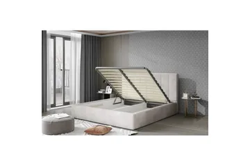 Sängram med stoppning Eltap Audrey fr. stål - Jarell 18, Beige, 180x200 cm - Möbler - Sovrum - Sängar - Sängar med förvaring