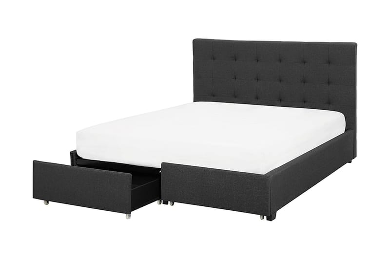 TERMILUS Dubbelsäng med Förvaring 140x200 Grå - Möbler - Sovrum - Sängar - Sängar med förvaring