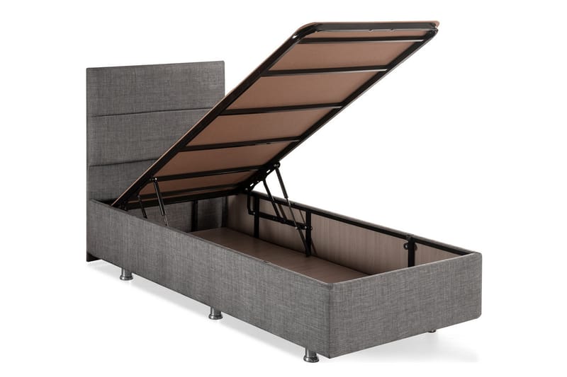 UPLANS Förvaringssäng 90x190 cm Grå - Möbler - Sovrum - Sängar - Sängar med förvaring